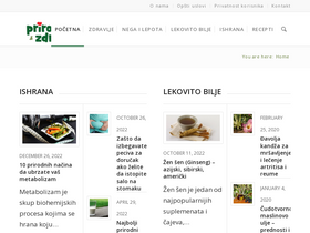 'prirodnoizdravo.com' screenshot