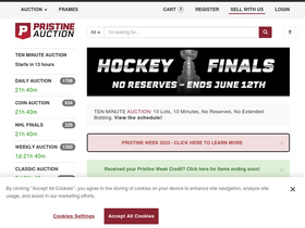 'pristineauction.com' screenshot