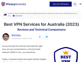 'privacyaustralia.net' screenshot