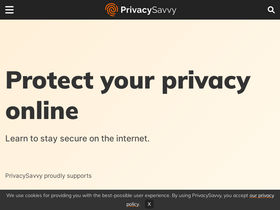 'privacysavvy.com' screenshot
