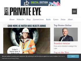 'private-eye.co.uk' screenshot