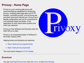 'privoxy.org' screenshot