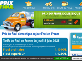 'prixfioul.fr' screenshot