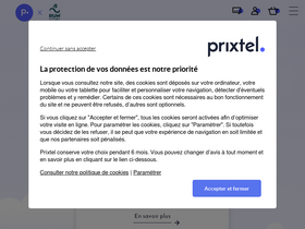 'prixtel.com' screenshot