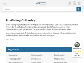 'pro-fishing.de' screenshot