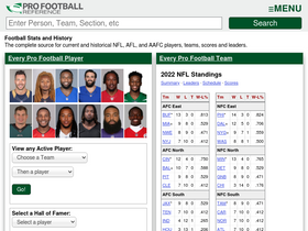 'pro-football-reference.com' screenshot