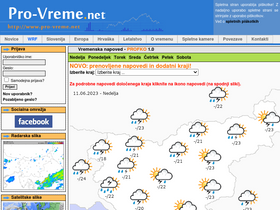 'pro-vreme.net' screenshot