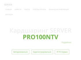 'pro100ntv.ru' screenshot