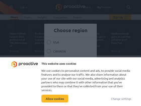 'proactiveinvestors.com' screenshot