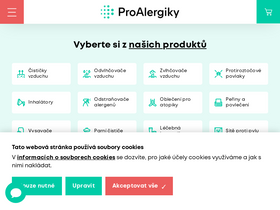 'proalergiky.cz' screenshot