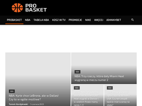 'probasket.pl' screenshot