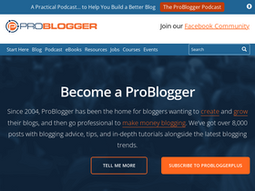 'problogger.com' screenshot