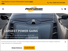 'procharger.com' screenshot