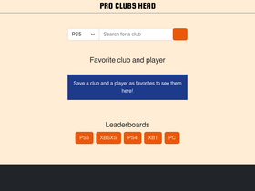 'proclubshead.com' screenshot