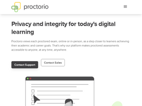 'proctorio.com' screenshot
