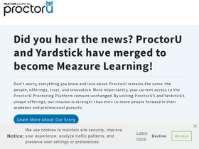 'proctoru.com' screenshot