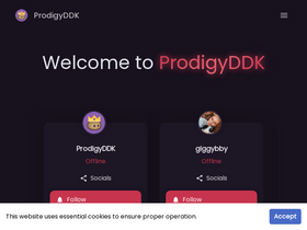 'prodigyddk.com' screenshot