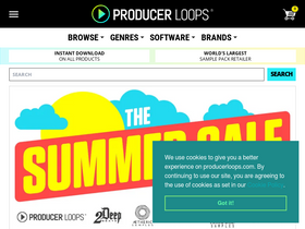 'producerloops.com' screenshot