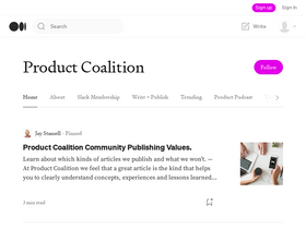 'productcoalition.com' screenshot