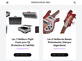'producteurpro.fr' screenshot