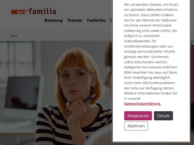 'profamilia.de' screenshot