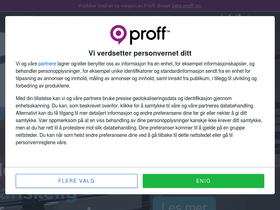 'proff.no' screenshot