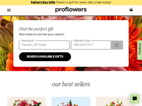 'proflowers.com' screenshot