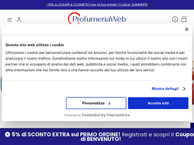 'profumeriaweb.com' screenshot