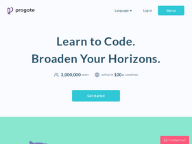 'progate.com' screenshot