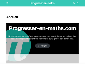 'progresser-en-maths.com' screenshot