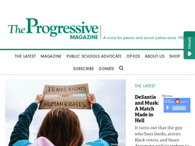 'progressive.org' screenshot