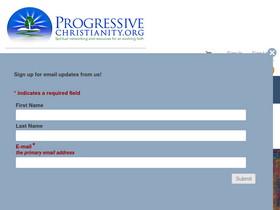 'progressivechristianity.org' screenshot