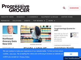 'progressivegrocer.com' screenshot