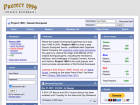 'project1999.com' screenshot