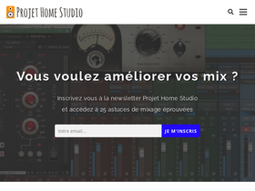 'projethomestudio.fr' screenshot