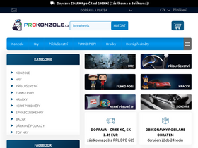 'prokonzole.cz' screenshot