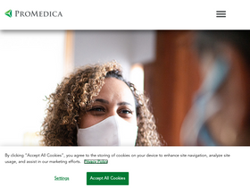 'promedica.org' screenshot