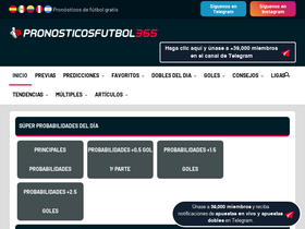 'pronosticosfutbol365.com' screenshot