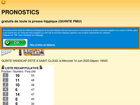 'pronostics-turf.info' screenshot
