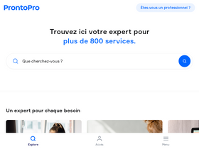 'prontopro.fr' screenshot