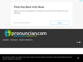 'pronuncian.com' screenshot