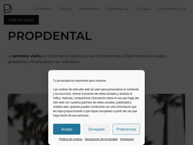 'propdental.es' screenshot
