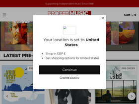 'propermusic.com' screenshot