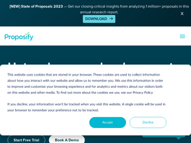 'proposify.com' screenshot