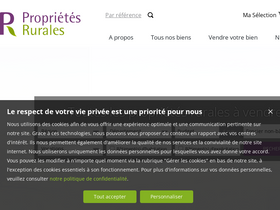 'proprietes-rurales.com' screenshot