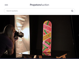 'propstoreauction.com' screenshot