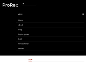 'prorec.com' screenshot