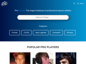 'prosettings.com' screenshot