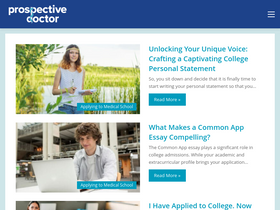 'prospectivedoctor.com' screenshot