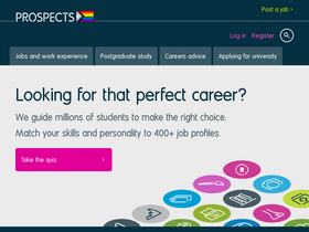 'prospects.ac.uk' screenshot